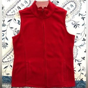 Bright Red fall / winter vest